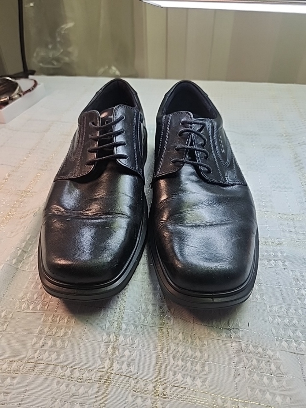 Classic Black Men's Lace-Up Dress Shoes